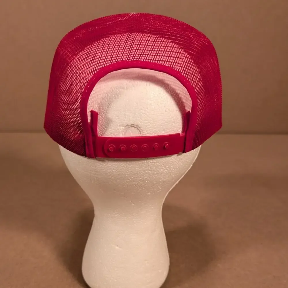 Vintage 80s True Value Hardware Stores Hat Red White Mesh Snapback Trucker Cap